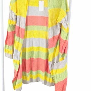 Colorful Striped Cardigan nwt viral for spring